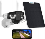Reolink 4K 8MP Akku &Uuml;berwachungskamera Aussen Solar mit 180&deg;-Paranoma, Dual-Lens WLAN Kamera Outdoor mit 2,4&5GHz Wi-Fi, Person/Fahrzeug/Haustiererkennung, 30m Farbnachtsicht, Duo 2+6W Solarpanel
