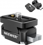 NEEWER Quick Release Plate Action Cam Quick Release Plate, mis &uuml;hildub Insta 360 x4 x5, alumiiniumist statiivihoidja QR-adapteri tarvikute komplekt 1/4-tollise keermega auguga filmi video salvestamiseks, CA139