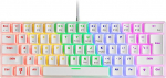 Mars Gaming MK60 White, mehaaniline m&auml;nguklaviatuur FRGB, Antighosting, l&uuml;liti mehaaniline sinine, USA keel