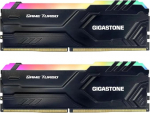 RGB DDR4 RAM: GIGASTONE Game Turbo 32GB Kit (2x16GB) DDR4 3200MHz PC4-25600 CL16-18-18-18-40 Intel XMP 2.0 AMD Ryzen 1.35V UDIMM 288Pin Non-ECC Unbuffered Desktop High Performance Memory Black