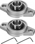 hankekaart 2tk KFL004 Pillow Block Bearings 20mm Bore Bearing Units Zinc Alloy Flange Bearing Housing P6 (ABEC3)