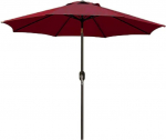 Arreditaly Garten-Sonnenschirm f&uuml;r Balkon mit Air Vent, verstellbar, Kurbel&ouml;ffnung, UV-wasserdicht, f&uuml;r Meer, Strand, Pool, Terrasse 2,7 M, rot