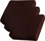 AURLOE Wasserdichte Sofa-Schonbez&uuml;ge, 3 St&uuml;ck, Stretch-Couchbezug, M&ouml;belschutz mit Gummizug, geeignet f&uuml;r 3-Sitzer-Kissen, Couch (3, Braun)