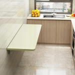 An der Wand montierter Klappschreibtisch f&uuml;r kleine R&auml;ume. Dicker, ausklappbarer Computer-Studiertisch mit W&auml;schefunktion. Ideaalne Esszimmer, K&uuml;che und Bar jaoks. Platzsparendes disain