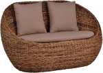 Mia Furniture Rattan 'Haruna' 2-kohaline diivan