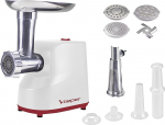BEPER P102ROB200 Electric Meat Grinder and Electric Tomato Grinder 1200W with Stainless Steel Sliders and Accessories