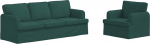 2 tk Funktsionaalne diivanikomplekt & diivanikomplekt Dunkelgr&uuml;n Stoff eckcouch f&uuml;r Wohnzimmer, Schlafzimmer, Apartment (144 x 80 x 85 cm)