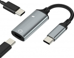 USB-C-Kopfh&ouml;rer-Adapter-Splitter, Typ-C-Aux-Audio-Ladeger&auml;t f&uuml;r iPhone 17, 16, 15 Pro Max, kompatibel mit Samsung Jack, Dual-Adapterkabel, Dongle-Kopfh&ouml;reranschluss f&uuml;r Apple-Konverter-Anschluss