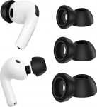 Asendusk&otilde;rvaklapid AirPods Pro 3 (2025), AirPods Pro 3. p&otilde;lvkonna pehme m&auml;luvahuga k&otilde;rvaklapid, silikoonist tr&uuml;kkimata, libisemiskindel disain, sobivad laadimiskohvrile, 3 paari (S/M/L, must)