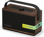 Pure Classic Aura Bluetooth-k&otilde;lar 40 Watt, 30h aku, valgus, USB-C, AUX, IPX2, 2-kohaline stereok&otilde;lar, EQ-režiimid - kohvi pruun koos p&auml;hklipuuga, puidu efektiga