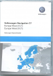 Volkswagen 1T0051859AS Europe West V17 Navigation DVD-ROM ainult RNS 510/810 seadmeplatvormile CY