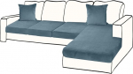 BT.WA sektsiooniline diivan katab 4 tk istmepadjad, sametist diivanipadja kate L kuju eraldi diivan Slipcover koos 2 padjakattega, m&ouml;&ouml;bli kaitsja (diivan, 3 istuja + 1 Chaiselette, Teal)