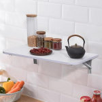Robuster Wandhalterungstisch, zusammenklappbar, wandmontiert, f&uuml;r kleine R&auml;ume, platzsparend, Mehrzweck-Schreibtisch, ideal f&uuml;r K&uuml;che oder Heimb&uuml;ro (suurus: 50 x 40 cm)
