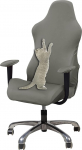 Gaming Chair Cover Stretch nahast arvutitooli kate Ruffle Black &Uuml;ks suurus