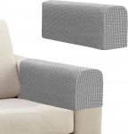 2 Pack tugitooli katted Slipcover Diivan k&auml;etugede katted Non-Slip paksendatud diivan tool diivanil lamamistool helehall