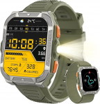 Blackview Smartwatch Herren mit integreeritud GPS & Kompass, Bluetooth-Anrufe, 900 mAh aku, Sportuhr mit Schrittz&auml;hler, Fitnessuhr, 110+ Sportmodi, Gesundheits und Schlafmonitor, Uhr f&uuml;r Android iOS