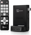 Tele System Mini STEALTH digitaler terrestrischer Decoder mit Autoscan- und LCN-Funktion, integreeritud USB-Mediaplayer-Fernbedienung inklusive-Plug & Play-Installation &uuml;ber SCART oder HDMI