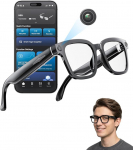 2026 AI Smart Camera Brille, 8 MP, 32 GB, 1200p-HD-Kamera, toetab foto-video- ja audio&uuml;lesv&otilde;tteid, Echtzeit&uuml;bersetzung, Sprachassistent, Objekterkennung f&uuml;r Alltag, Arbeit und Vlogs