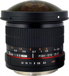 Rokinon HD8M-C 8mm f/3.5 HD kalasilmobjektiiv koos eemaldatava kapuutsiga Canon DSLR 8-8mm, fikseeritud-mittesuumiga objektiiviga