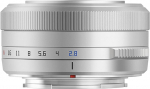 TTARTISAN 27mm F2.8 Auto Focus APS-C Camera Lens, Metal, Light Weight, Portable Camera Lens Support, Eye Tracking for Fuji X Mount (Silver)
