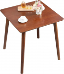 OGMILL 27.6" V&auml;ike ruudukujuline s&ouml;&ouml;gilaud 2-kohaline k&ouml;&ouml;gi s&ouml;&ouml;gilaud Rustic Space Saving Dining Table Mid Century Modern Table with Solid Wood Legs for Small Spaces (Walnut)