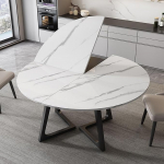 Runde Tischplatte, zusammenklappbar, Holz, platzsparendes Design, gro&szlig;e Tischplatte f&uuml;r Gastronomie und Bankette, einfach zu verstauen, keine Beine enthalten