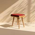 Ultimate Premium Products Ottoman Stool Made of Walnut Wood for Living Room | Polsterdatud Oriental Muster kangas | Mitmek&uuml;lgne nagu Piano Bench | Ideaalne magamistoas Pink | Funktsionaalne jalahoobi