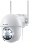 ANRAN FHD 5MP Outdoor WiFi Surveillance Camera, 360 Degree PTZ IP Camera with Automatic Tracking, 30 m Coloured Night Vision with Floodlight, 24/7 Video Recording, 2-Way Audio with Alexa, P3 Max White