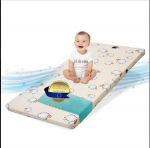 Best For Kids - laste madrats, kokkupandav laste madrats, laste rullmadrats, reisivoodi vahtmatt, laste voodimadrats mikrokiudkattega (oranž)