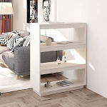 Tidyard raamaturiiul, ruumijaotur koos sektsioonidega, seinariiul, arhiiviriiul, ruumijaotur, kontoririiul, massiivne m&auml;nd, valge, 80 x 35 x 103 cm