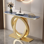 Generisch Konsolentisch, schmaler Konsolentisch mit Metallgestell, Flurtisch (B4, 100 cm)
