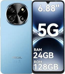 OSCAL Tiger 8 AI nutitelefon 5G ilma lepinguta, Android 15 mobiiltelefon, 6,88-tolline HD, 120Hz, ultra &otilde;huke nutitelefon, 24GB + 128GB / 2TB TF Octa Core, 5000mAh ja 18W, 16MP + 8MP, Dual SIM, NFC, Face ID