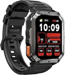 Blackview W70 Pro Smartwatch f&uuml;r Herren, Fitness-Uhr mit Bluetooth-Anrufen, 2,01 Zoll (2,01 Zoll) Milit&auml;r Smart Watch 115+ Sportmodus f&uuml;r Herzfrequenzmesser, Taschenlampe, Kompass f&uuml;r Android iOS