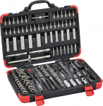 Vigor Socket Spanner Set (172 Pieces, incl. Reversible ratchet, extensions, various socket wrenches and bits) V2461N