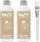 WAN2TLK &Otilde;hukuivav savi glasuur, l&auml;ikiv ja matt v&auml;rv keraamika savi jaoks (100ml iga), savi lakk &otilde;hukuivavale savile, veekindla keraamika valmistamine kodus, v&auml;rvitu kriimustusvastane v&auml;rv