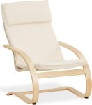 Homestyle4u 2404 Relaxing tool Kiiktooli &otilde;lgadega Kiiktooli elutuba Relax tooli kate Beige kreemikas