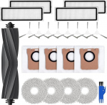 Accessory Set for Dreame L10s Ultra / L10 Ultra Robot Vacuum Cleaner, 1 Main Brush, 4 Dust Bags, 4 Filters, 4 Mop Mop Pads, 8 Side Brushes, 1 Cleaning Brush, Robot Vacuum Cleaner Replacement Parts