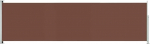 vidaXL Extendable Side Awning Sun Protection, Privacy Screen, Wind Protection, Side Wall Awning, Side Blind Awning, Balcony Garden Patio, 180 x 600 cm, Brown