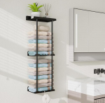 Feligio r&auml;tikukang ilma puurimiseta must 3 tasandit r&auml;tikuhoidja must seina koos r&auml;tikukonksuga k&uuml;laliste r&auml;tikuhoidja ilma puurimiseta k&ouml;&ouml;ki ja vannituppa