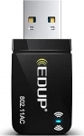 EDUP AC 1300Mbit/s USB WLAN adapter Dual Band WiFi Stick 2.4G/5GHz USB 3.0 Adapter Wireless Network Receiver WiFi Dongle for Desktop PC/Laptop Toetab Windows 11/10/8.1/7/Vista Mac OS X