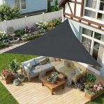 Kolmnurkne p&auml;ikesepurje, veekindel p&auml;ikesekaitsekangas, 95% UV-kaitse, vihmakaitse, Premium pol&uuml;estrist markiis r&otilde;dule, terrassile, aeda, 3 x 3 x 3 m (antratsiitne)