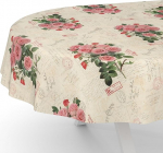 ANRO &Otilde;lilina laudlina vaha laudlina pestav aialina Postkaart Roosid ovaalne 240 x 140 cm l&otilde;igatud servaga