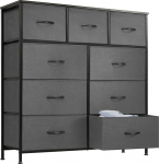 DUMOS Antonia kapp magamistuppa 9 riidest sahtliga, k&otilde;rge kapp riiete, kapi, lastetoa organiseerija, hoiutorn koos kapiga, metallraam, puidust &uuml;lemine osa.