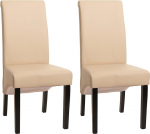 Mendler M37 S&ouml;&ouml;gitoatoolid / K&ouml;&ouml;gitoolid / Nahk / Kreemikas / Tume jalad / 2 tk / Komplektis