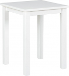 Inter Link - Puidust k&uuml;ljelaud - V&auml;ike laud naturaalse puidumassiiviga m&auml;nnipuidust - FSC sertifitseeritud - puidust laud kohvilaudana, diivanilaudana, elutoa lauana - 45 x 45 x 55 cm - valge