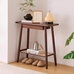 Konsolentisch Schmal, 75 cm breite Konsole mit Schublade, Flurtisch, rechteckiger Holzsofatisch hinter dem Sofa, Landhaus-Eingangstisch f&uuml;r Flur, Wohnzimmer