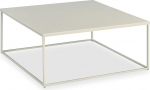 IDIMEX Hilar kohvilaud 80 x 80 cm pulberv&auml;rvitud metallist beeži v&auml;rvi moodne disain ja vastupidav pind