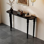 Massivholz-konsoollaud, Beistelltisch Schmal, Flurtisch f&uuml;r Wohnzimmer, Flur und Kleine R&auml;ume, Einfache Montage(120 * 30 * 80cm/47 * 12 * 31.5in)