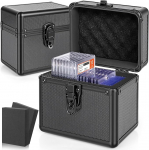 Hinnatud spordikaartide hoiukarp - &uuml;hildub PSA/GMA/CSG/SGC/HGA plaatidega, Top Loader Holder Box pesapalli ja jalgpalli kaartide jaoks, mahutavus &uuml;le 70 kaardi.