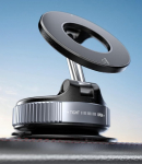 ALAFLY magnetiline auto mobiiltelefoni hoidik koos iminapaga [360&deg; p&ouml;&ouml;ratav ja kokkupandav], MagSafe iPhone'iga &uuml;hilduv metallist autokinnitus, tuuleklaasile/klaasile/k&otilde;ik millisele siledale pinnale, must